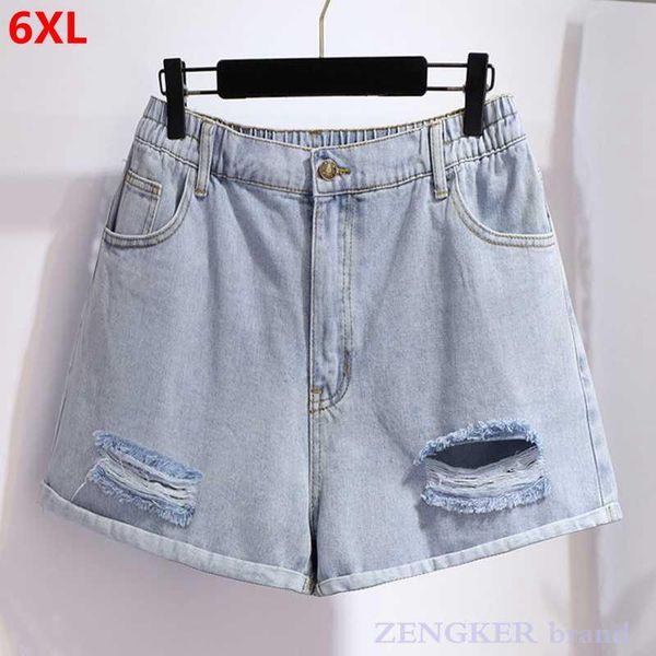 women's shorts large size summer loose outer wear wide legs a word pants hole denim women clothing 6xl 5xl 4xl, White;black
women's shorts large size summer loose outer wear wide legs a word pants hole denim women clothing 6xl 5xl 4xl, White;black