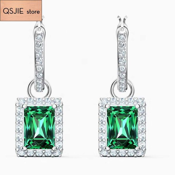 qsjie swa retro temperament, green crystal pendant, elegant lady earrings charm fashion jewelry, Golden;silver
qsjie swa retro temperament, green crystal pendant, elegant lady earrings charm fashion jewelry, Golden;silver
