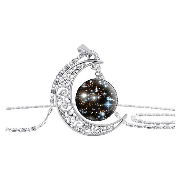women's fashion assorted hollow carved moon gemstone pendant jewelry necklaces for party g jllonf bdecoat, Silver
women's fashion assorted hollow carved moon gemstone pendant jewelry necklaces for party g jllonf bdecoat, Silver