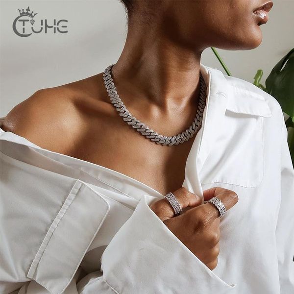 chains 2 row 12mm iced out women neckalce diamonds cuban link chain 5a cubic zirconia clasp for mens rapper necklaces, Silver
chains 2 row 12mm iced out women neckalce diamonds cuban link chain 5a cubic zirconia clasp for mens rapper necklaces, Silver