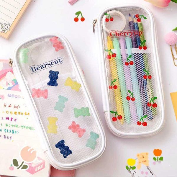 ins cartoon daisy cherry pencil bag transparent waterproof multi-function student pencil case stationery school supplies1
ins cartoon daisy cherry pencil bag transparent waterproof multi-function student pencil case stationery school supplies1