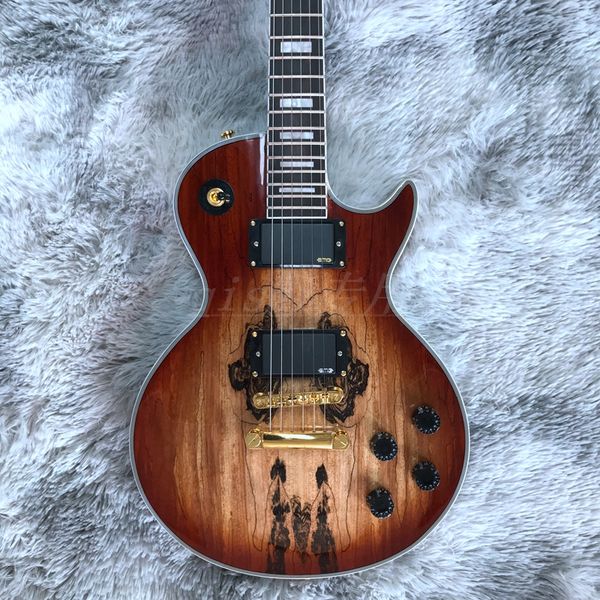 in stock electric guitar,rosewood fingerboard,decaying wood,gold hardware
in stock electric guitar,rosewood fingerboard,decaying wood,gold hardware