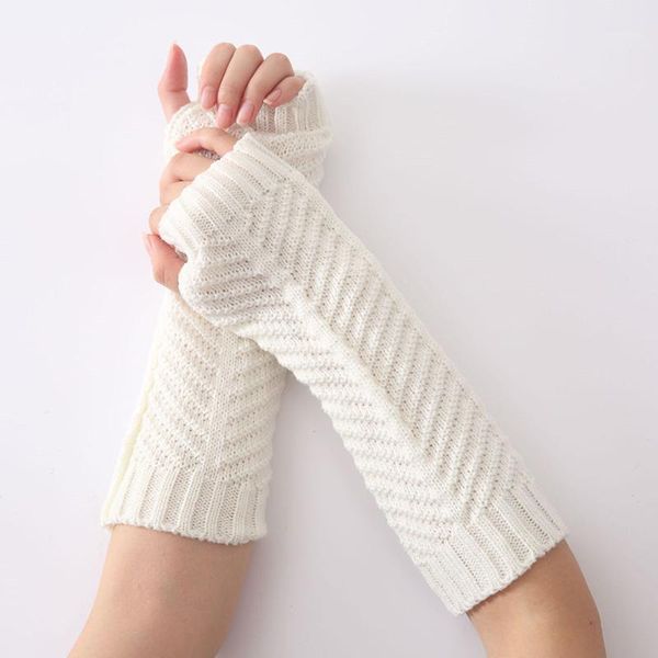 autumn and winter new fashion women' knitted fishbone warm gloves half finger exposed finger sleeves1, Blue;gray
autumn and winter new fashion women' knitted fishbone warm gloves half finger exposed finger sleeves1, Blue;gray