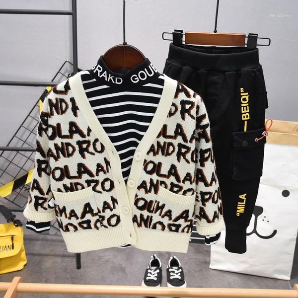 spring autumn infant boy clothing set cotton boys knit cardigan + t-shirt + pants 3pcs sets baby children clothing1, White
spring autumn infant boy clothing set cotton boys knit cardigan + t-shirt + pants 3pcs sets baby children clothing1, White