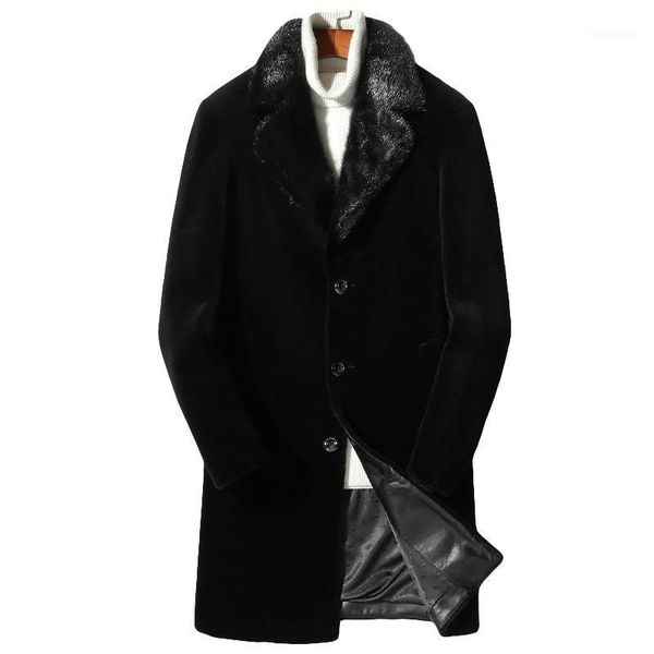 2021 new men's jacket thick sheep shearling coat men 100% fur mink collar windbreaker winter clothing ropa hombre lxr3311, Black
2021 new men's jacket thick sheep shearling coat men 100% fur mink collar windbreaker winter clothing ropa hombre lxr3311, Black