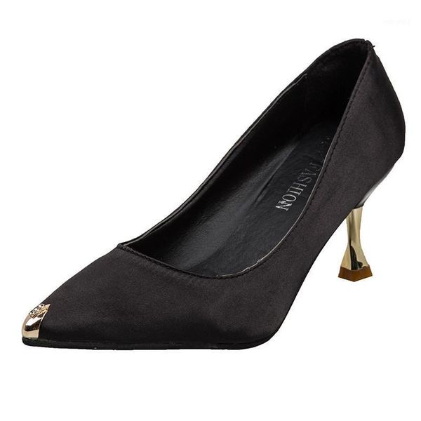 2020 popular women's shoes new wild metal pointed toe stiletto heels shallow mouth banquet wedding shoes single1, Black
2020 popular women's shoes new wild metal pointed toe stiletto heels shallow mouth banquet wedding shoes single1, Black
