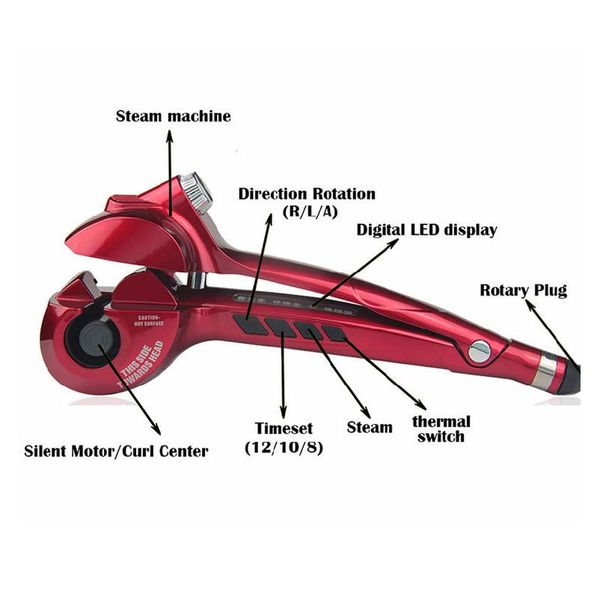 steam spray spiral matic hair curler professional rotating wand curling iron hair styling tools curlers crimper c wmtama
steam spray spiral matic hair curler professional rotating wand curling iron hair styling tools curlers crimper c wmtama