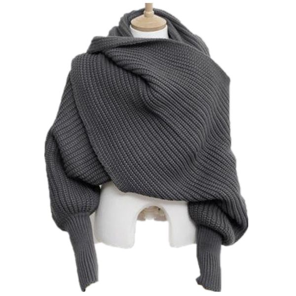 korean knitted lics scarf collar winter warm long sleeve poncho scarves for women knit shawls stole men's sweater scarfs t200103, Blue;gray
korean knitted lics scarf collar winter warm long sleeve poncho scarves for women knit shawls stole men's sweater scarfs t200103, Blue;gray