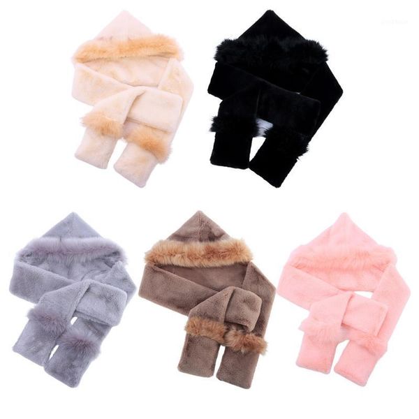 winter 2 in 1 hooded long scarf hat solid color fuzzy earflap cap neck warmer 83xf1
winter 2 in 1 hooded long scarf hat solid color fuzzy earflap cap neck warmer 83xf1