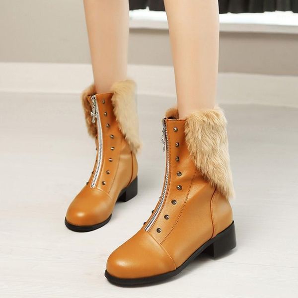 boots big size ma'am coarse heel short metal decoration boot barrel high boots1, Black
boots big size ma'am coarse heel short metal decoration boot barrel high boots1, Black