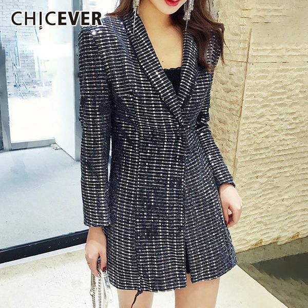 chicever silver sequins slim blazer for women notched long sleeve high waist large size blazers female 2020 fashion new clothing, White;black
chicever silver sequins slim blazer for women notched long sleeve high waist large size blazers female 2020 fashion new clothing, White;black