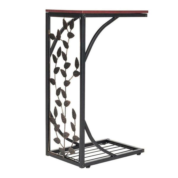 c small sofa side end table narrow snack couch table stand living room woodtop