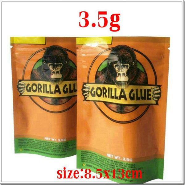 3.5g Smell Proof Bag Gorilla Zipper For Vape Herb Glue Bag Dry Mylar Gorilla Glue Dhl Bags Packaging Sqcyq Home_hot