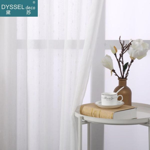 dyssel deco modern linen striped snow sheer tulle european style home window curtains grommet for kitchen living room bedroom
dyssel deco modern linen striped snow sheer tulle european style home window curtains grommet for kitchen living room bedroom