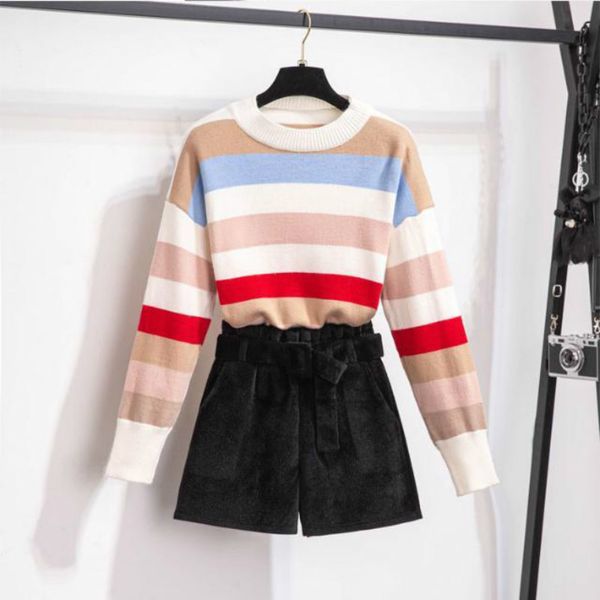 2021 new winter fashion defines lazy stripe wind around the neck imitation shorts suit two female garments y450 z0md, Gray
2021 new winter fashion defines lazy stripe wind around the neck imitation shorts suit two female garments y450 z0md, Gray