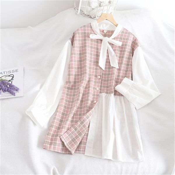 2021 new spring temperament elegant girl dress new plaid shirt stitching woolen z4sb, Black;gray
2021 new spring temperament elegant girl dress new plaid shirt stitching woolen z4sb, Black;gray