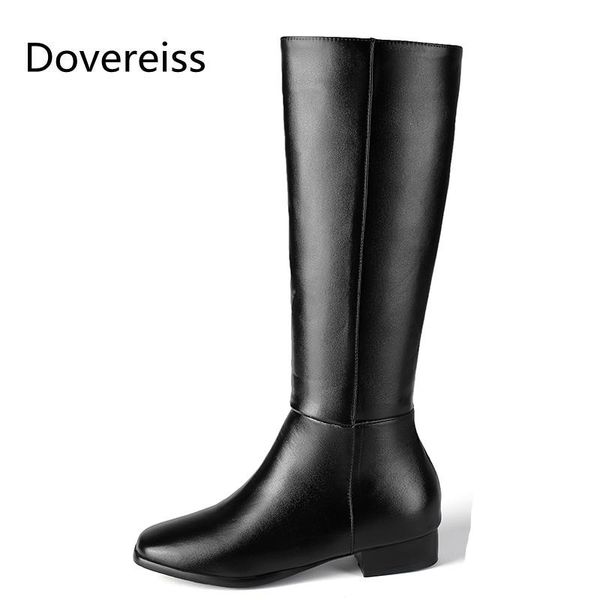 boots winter for woman fashion round toe shoes pure color white zipper consice knee high 34-45, Black
boots winter for woman fashion round toe shoes pure color white zipper consice knee high 34-45, Black