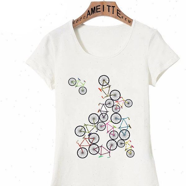 summer fashion women short sleeve colorful bicycles slim fit t shirt funny harajuku bikes lovers casual cute girl tees, White
summer fashion women short sleeve colorful bicycles slim fit t shirt funny harajuku bikes lovers casual cute girl tees, White