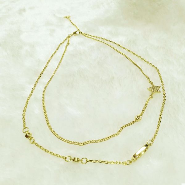 luxury jewelry designer necklace five pointed star inlaid diamond letter brand necklace cabinet material female holiday gift, Golden;silver
luxury jewelry designer necklace five pointed star inlaid diamond letter brand necklace cabinet material female holiday gift, Golden;silver