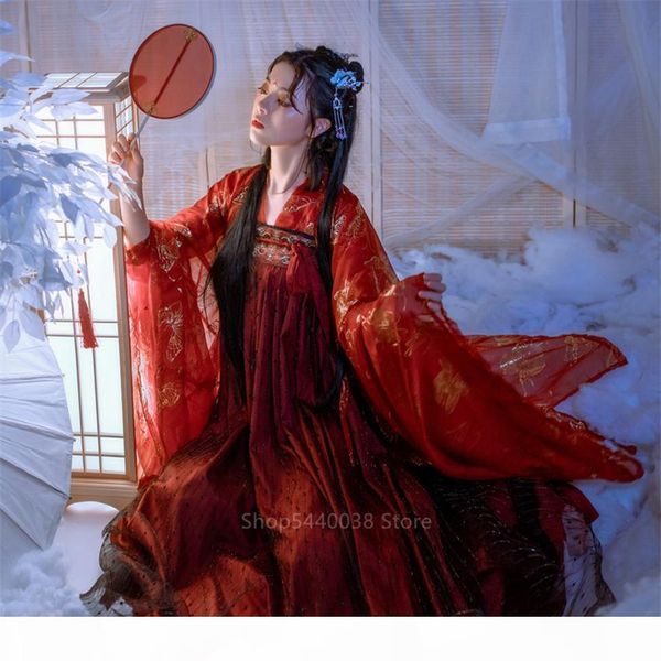 ancient chinese costume fairy cosplay hanfu tang dynasty red wedding traditional chinese folk dress for women new year clothes, Black;red
ancient chinese costume fairy cosplay hanfu tang dynasty red wedding traditional chinese folk dress for women new year clothes, Black;red