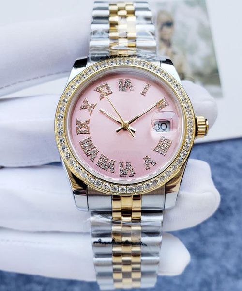 fashion mens watch 36mm women's diamond watches automatic mechanical wristwatch stainless steel folding buckle, Slivery;brown
fashion mens watch 36mm women's diamond watches automatic mechanical wristwatch stainless steel folding buckle, Slivery;brown
