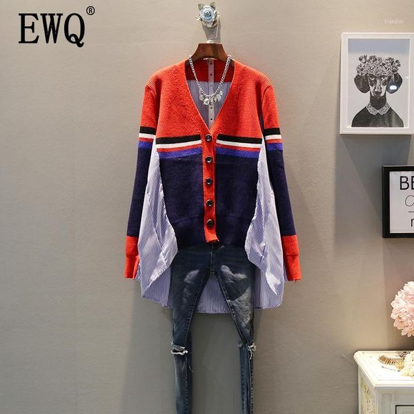 ewq 2020 spring autumn new pattern v-collar long sleeve fake two piece knitting single breasted vintage shirt women ah123031, White
ewq 2020 spring autumn new pattern v-collar long sleeve fake two piece knitting single breasted vintage shirt women ah123031, White