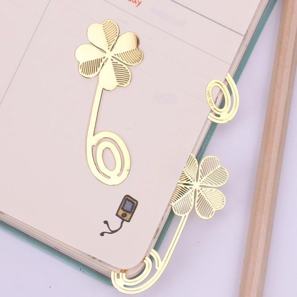 1pc new four-leaf clover reading metal clip bookmark gift book mark for kids bbywdj
1pc new four-leaf clover reading metal clip bookmark gift book mark for kids bbywdj