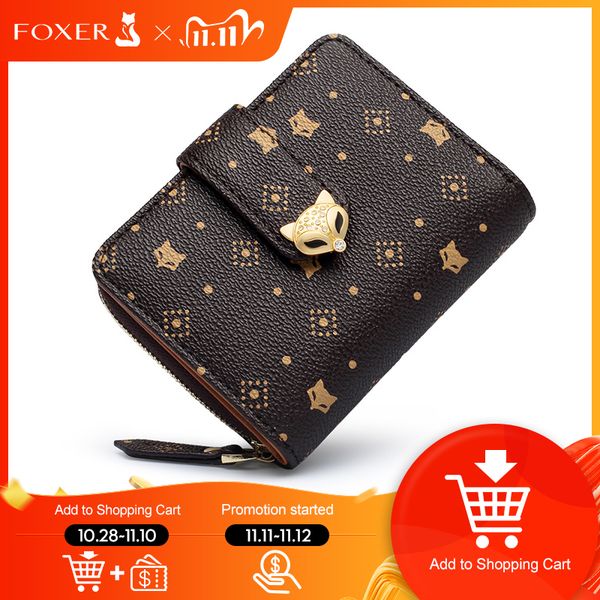 foxer women's fashion small wallet pvc leather large capacity card slot female coin pocket bifold clutch money bag key holder c1115, Red;black
foxer women's fashion small wallet pvc leather large capacity card slot female coin pocket bifold clutch money bag key holder c1115, Red;black