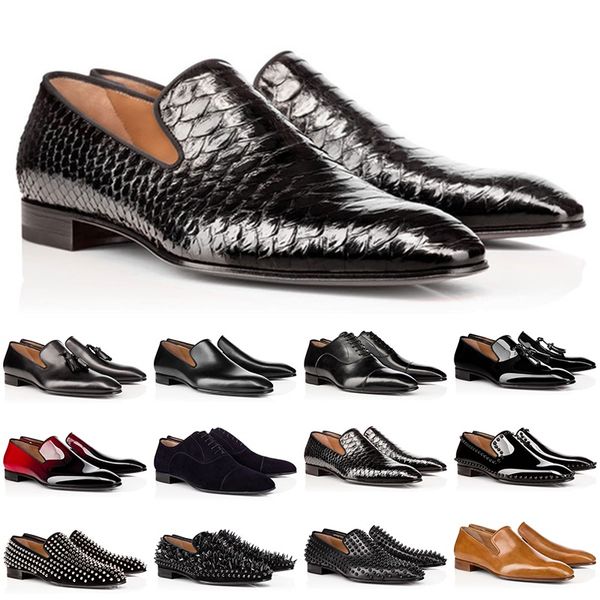 2021 designer red bottom loafers shoes for men matte patent leather suede rivets fashion loafer business wedding party dress shoe
2021 designer red bottom loafers shoes for men matte patent leather suede rivets fashion loafer business wedding party dress shoe