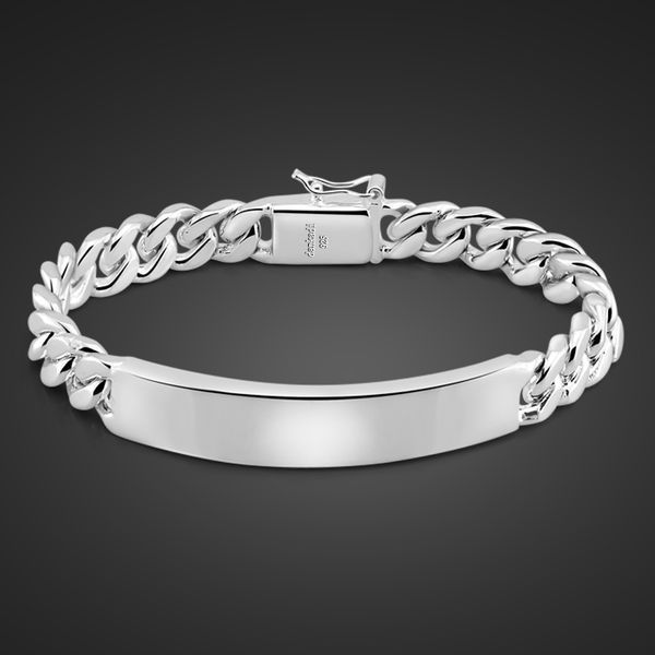 man miami cuban chain 100% 925 sterling silver bracelets men 10mm bracelet hip hop rock italy jewelry customize wholesale q1201, Black
man miami cuban chain 100% 925 sterling silver bracelets men 10mm bracelet hip hop rock italy jewelry customize wholesale q1201, Black