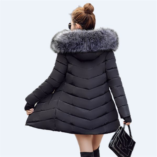 fashion winter jacket women for coat female 2020 big fur warm hooded x-long thick down parkas jaqueta feminina, Black
fashion winter jacket women for coat female 2020 big fur warm hooded x-long thick down parkas jaqueta feminina, Black