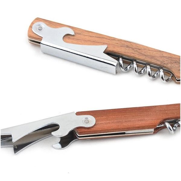 stainless steel hand-held deluxe bottle opener wood handle wine opener corkscrew double hinged waiters wine bottl jllmvt yummy_shop
stainless steel hand-held deluxe bottle opener wood handle wine opener corkscrew double hinged waiters wine bottl jllmvt yummy_shop