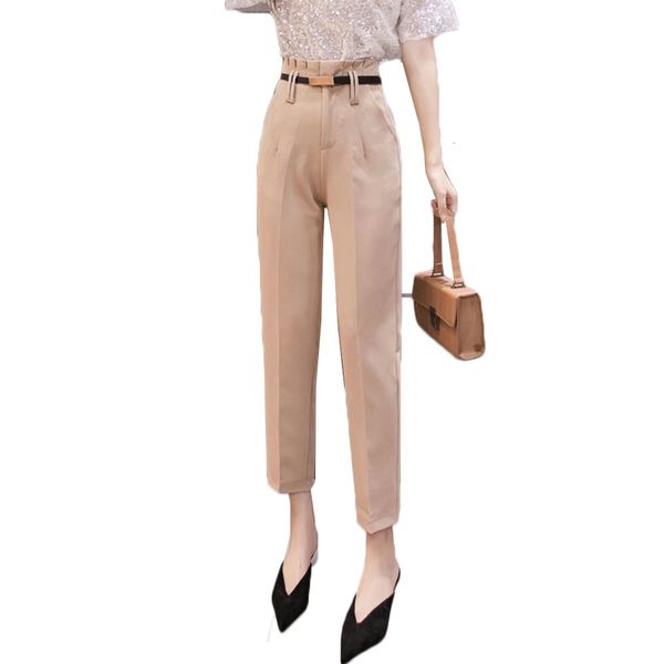 2021 new solid casual harem spring elegant female trousers high waist office ladies blazer suit loose ankle-length pants y103 j7py, Black
2021 new solid casual harem spring elegant female trousers high waist office ladies blazer suit loose ankle-length pants y103 j7py, Black