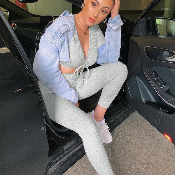 2020 new cropped v-neck tights casual trousers running sports suit spring and autumn1, Gray
2020 new cropped v-neck tights casual trousers running sports suit spring and autumn1, Gray