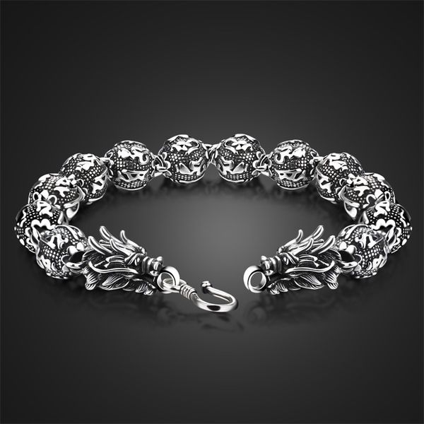wholesale brand jewelry fashion 100% 925 silver bracelet for men & boys vintage punk thai silver dragon bangle 201211, Black
wholesale brand jewelry fashion 100% 925 silver bracelet for men & boys vintage punk thai silver dragon bangle 201211, Black
