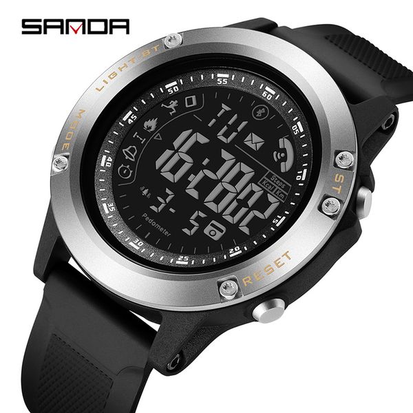 sanda men's fashion smart bluetooth digital sports waterproof watch male luminous multifunction watches montre homme, Slivery;brown
sanda men's fashion smart bluetooth digital sports waterproof watch male luminous multifunction watches montre homme, Slivery;brown