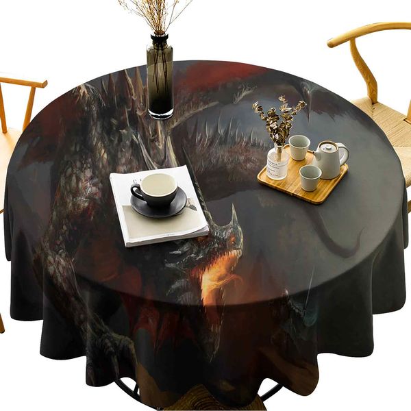 luxurious round table cloth wrinkle resistant fantasy scene fearless knight with dragon mythology art antique
luxurious round table cloth wrinkle resistant fantasy scene fearless knight with dragon mythology art antique