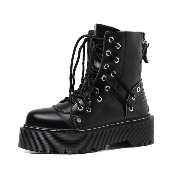 women's boots europe and the united states new rivet boots spring and autumn thick-soled shoes handsome locomotive, Black
women's boots europe and the united states new rivet boots spring and autumn thick-soled shoes handsome locomotive, Black