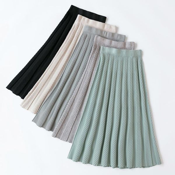 knitted long midi skirts women solid autumn winter striped skirts vintage harajuku thicken warm a-line skirt elastic waist w2051, Black
knitted long midi skirts women solid autumn winter striped skirts vintage harajuku thicken warm a-line skirt elastic waist w2051, Black