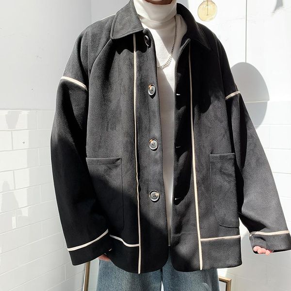 2020 men's leisure streetwear bomber jacket loose fabrics coats fashion windbreaker black/white outerwear m-3xl, Black;brown 
2020 men's leisure streetwear bomber jacket loose fabrics coats fashion windbreaker black/white outerwear m-3xl, Black;brown