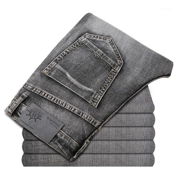 brand classic men's dark jeans 2020 new pants fashion casual cotton elastic slim fit brand trousers male 28-401, Blue
brand classic men's dark jeans 2020 new pants fashion casual cotton elastic slim fit brand trousers male 28-401, Blue