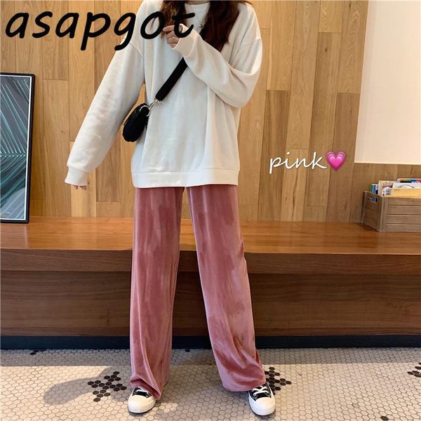 women's pants & capris retro fashion fall drape mopping pink velvet wide leg women loose wild korean chic high waist casual straight pa, Black;white
women's pants & capris retro fashion fall drape mopping pink velvet wide leg women loose wild korean chic high waist casual straight pa, Black;white
