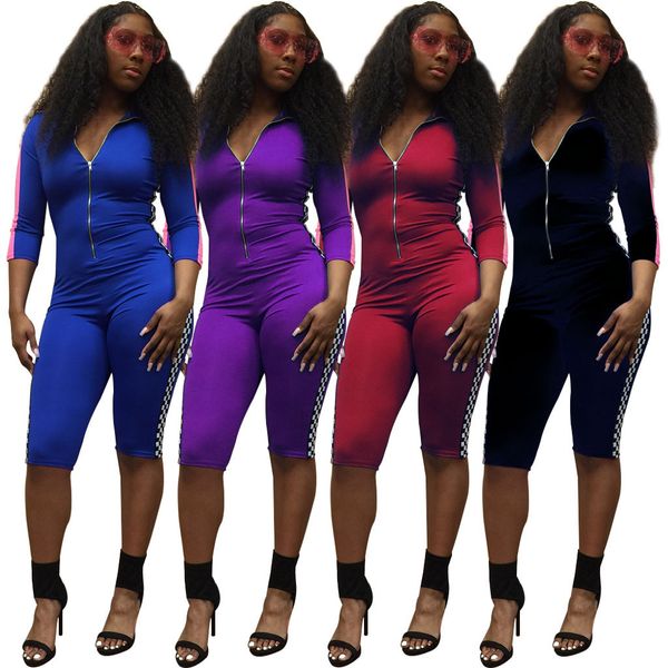 tight jumpsuit elements digital printing contrast color popular stand collar womens bodycon jumpsuit fashion, Black;white
tight jumpsuit elements digital printing contrast color popular stand collar womens bodycon jumpsuit fashion, Black;white