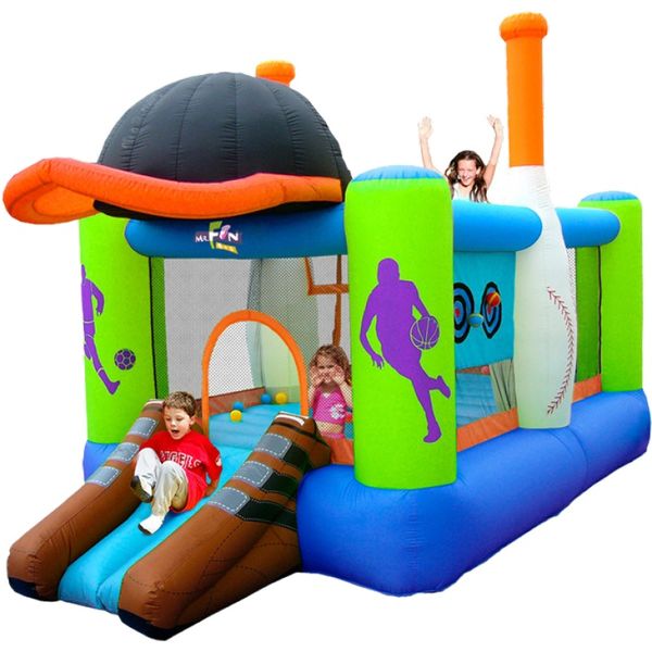 sports theme inflatable house jumping bouncer with basketball hoop popular sports amusement park for kids bouncer slide combo w/ air blower
sports theme inflatable house jumping bouncer with basketball hoop popular sports amusement park for kids bouncer slide combo w/ air blower