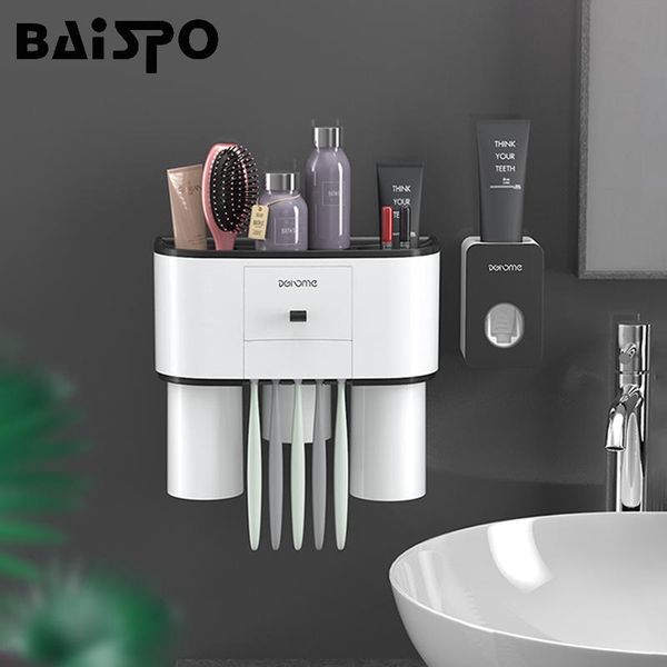 bath accessory set baispo toothbrush holder automatic toothpaste dispenser squeezer for bathroom storage rack wall mount accessories sets
bath accessory set baispo toothbrush holder automatic toothpaste dispenser squeezer for bathroom storage rack wall mount accessories sets