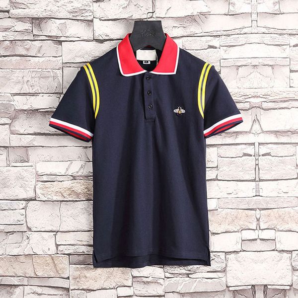 hh5italian men's luxury polo shirt brand summer hip-hop v-neck bee embroidery classic style cotton men's polo shirt, White;black
hh5italian men's luxury polo shirt brand summer hip-hop v-neck bee embroidery classic style cotton men's polo shirt, White;black