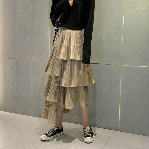 fashion women girls high elastic waist pleated skirt loose irregular cake skirt spring summer new1, Black
fashion women girls high elastic waist pleated skirt loose irregular cake skirt spring summer new1, Black