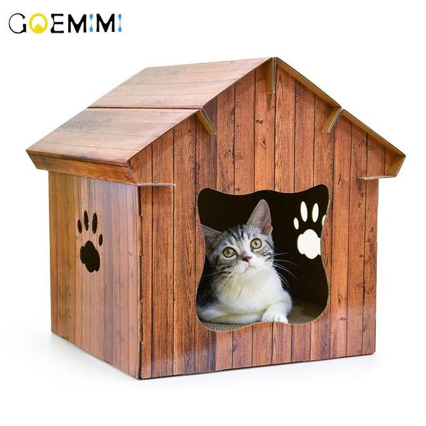cat beds & furniture pet kennel wooden house foldable scratch board inside dog bed for cats cama para gato
cat beds & furniture pet kennel wooden house foldable scratch board inside dog bed for cats cama para gato