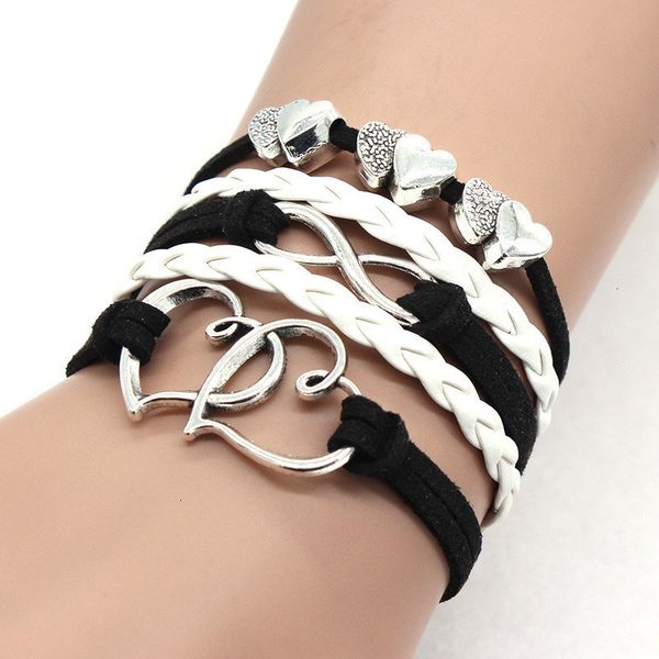 double heart bracelet weave leather wrap multilayer infinity women bracelets fashion jewelry will and sandy gift, Golden;silver
double heart bracelet weave leather wrap multilayer infinity women bracelets fashion jewelry will and sandy gift, Golden;silver