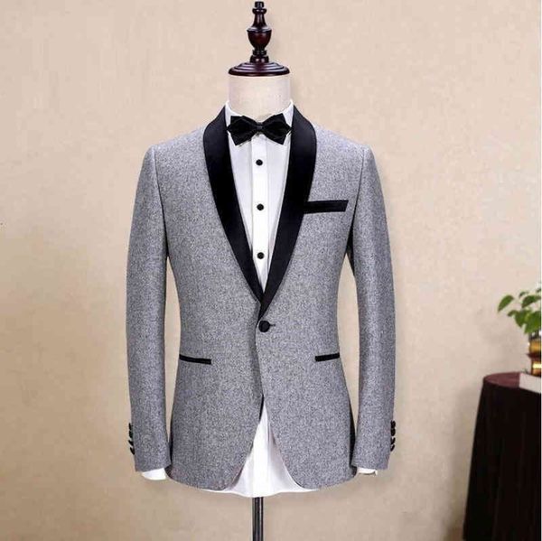 groom men's gray tuxedo black shawl lapel jacket wedding suits custom made tuxedos suit (jacket+pants), White;black
groom men's gray tuxedo black shawl lapel jacket wedding suits custom made tuxedos suit (jacket+pants), White;black
